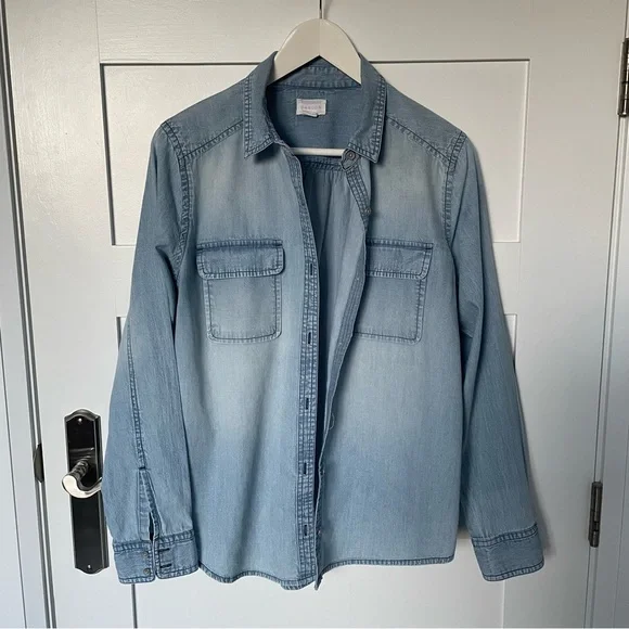 Light Blue Denim Shirt by Caslon - Picture 2 of 7